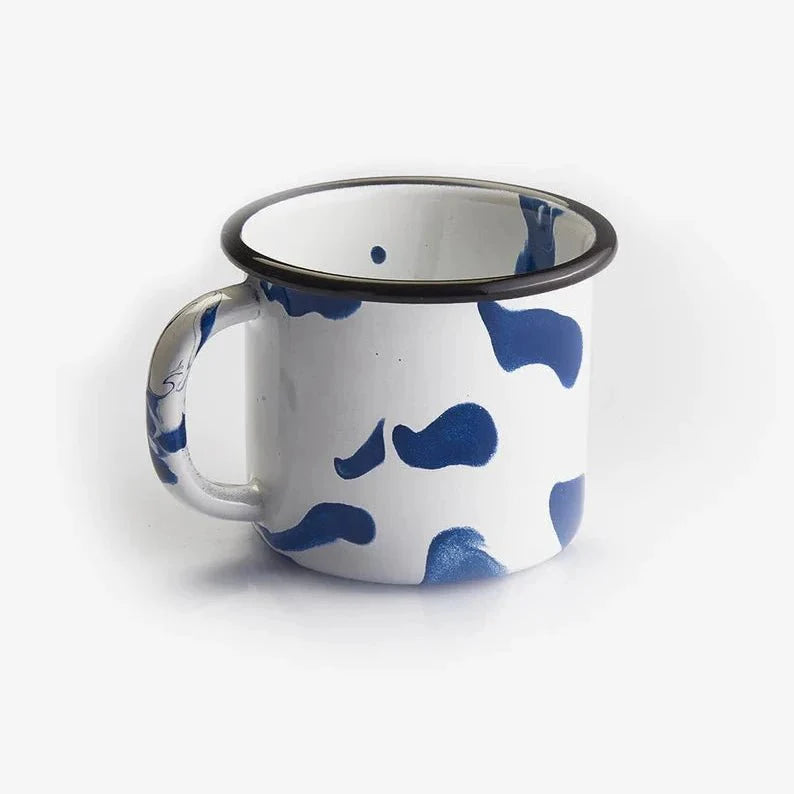 Kapka - A Little Color Mug - Enamel Vintage Look Washable Mug / Kapka