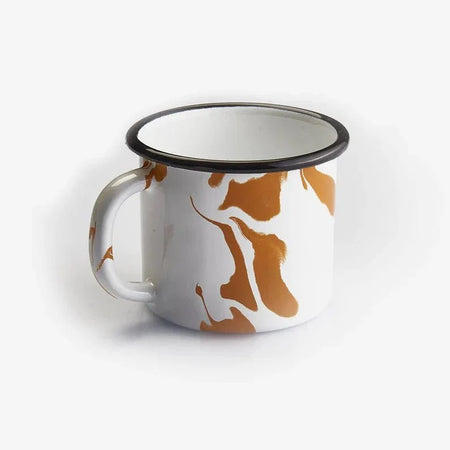 Kapka - A Little Color Mug - Enamel Vintage Look Washable Mug / Kapka
