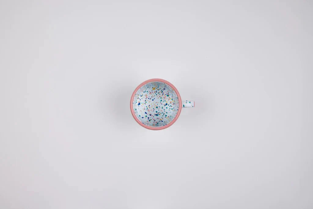 Kapka - Wonder Wheel Mug - Enamel Vintage Look Washable Mug / Kapka