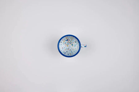 Kapka - Wonder Wheel Mug - Enamel Vintage Look Washable Mug / Kapka