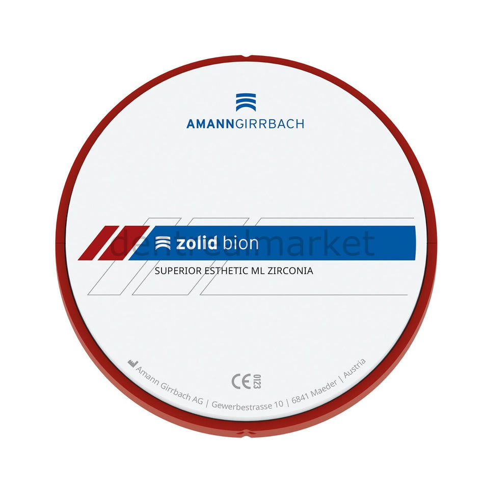 Amanngirrbach Zolid Bion Multilayer Zirconium Disk Block 98* 16 mm